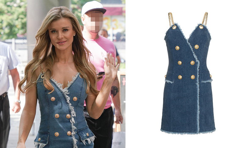 Joanna Krupa w jeansowej sukience