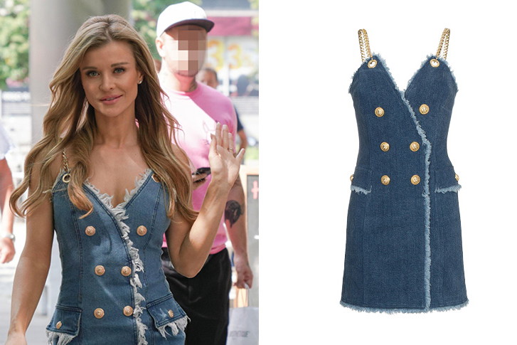 Joanna Krupa w jeansowej sukience
