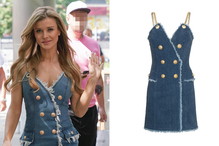 Joanna Krupa w jeansowej sukience