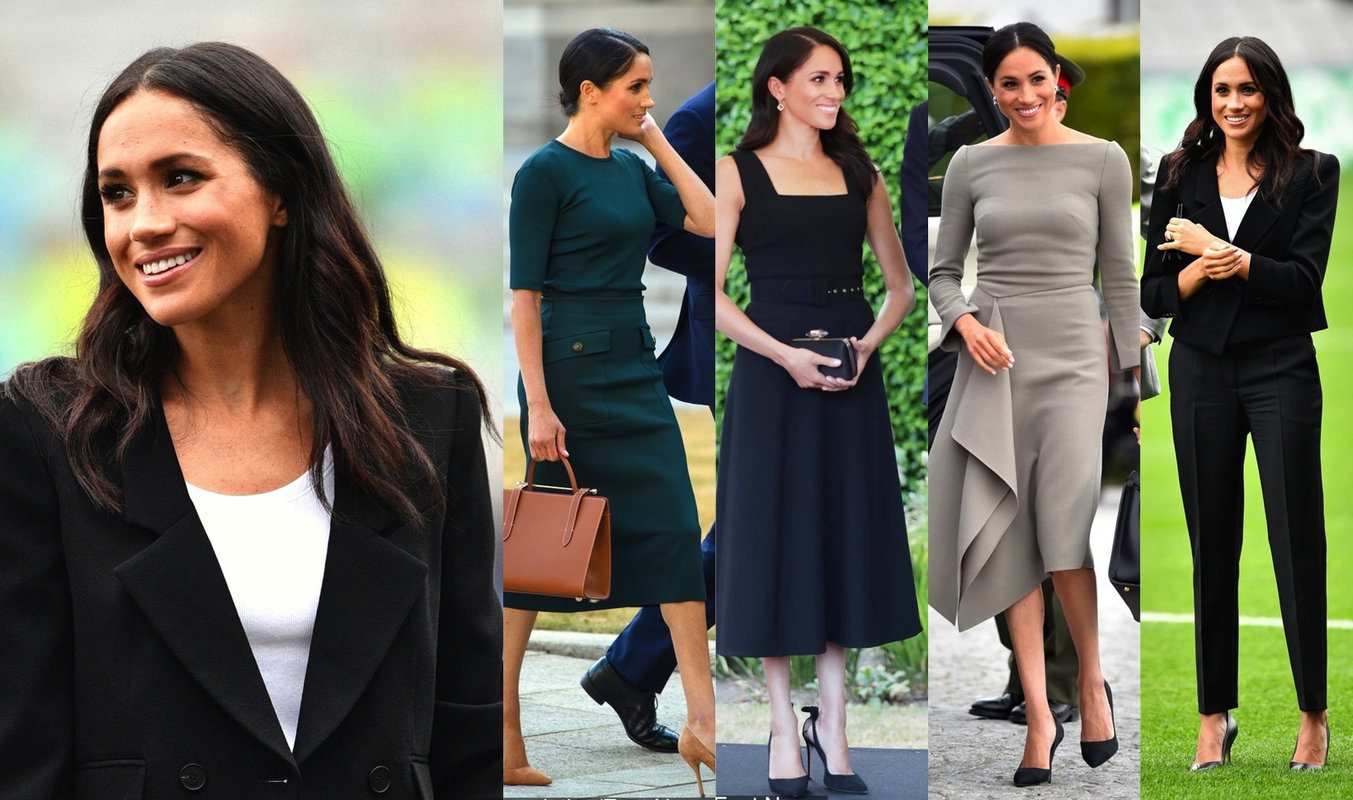 Garderoba Meghan na wizycie w Irlandii