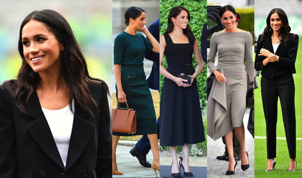 Garderoba Meghan na wizycie w Irlandii