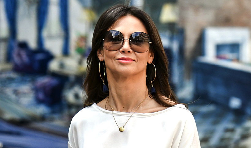Kinga Rusin w boho stylizacji