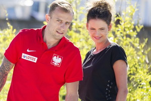 Kamil Grosicki z żoną, Dominiką