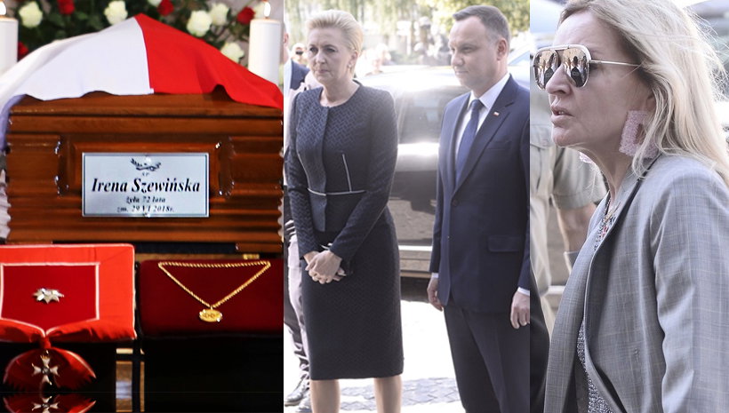 Pogrzeb Ireny Szewińskiej, Andrzej Duda z Agatą Dudą