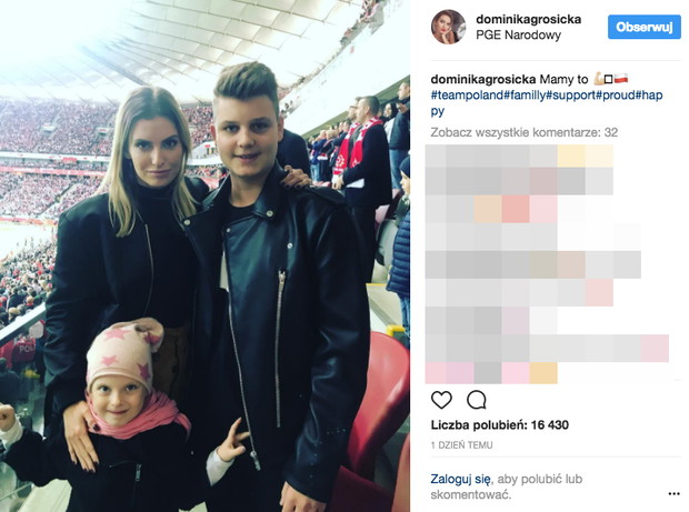 Dominika Grosicka z dziećmi
