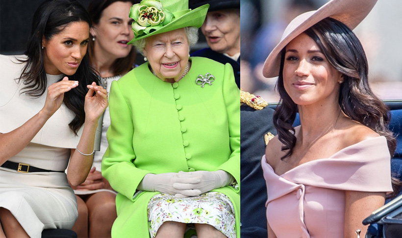 Meghan Markle i królowa Elżbieta II