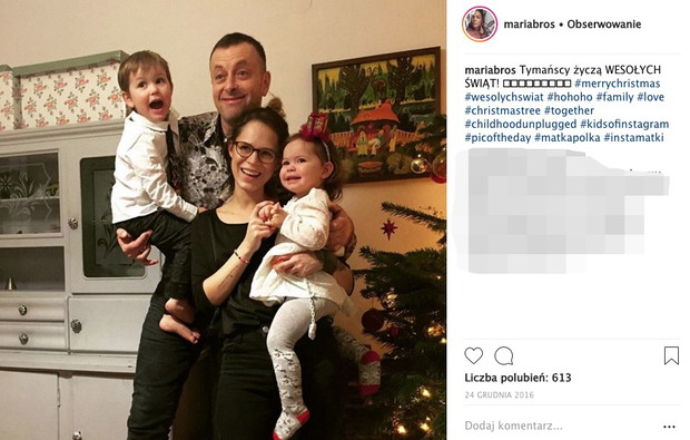 Maria i Tymon Tymańscy z dziećmi