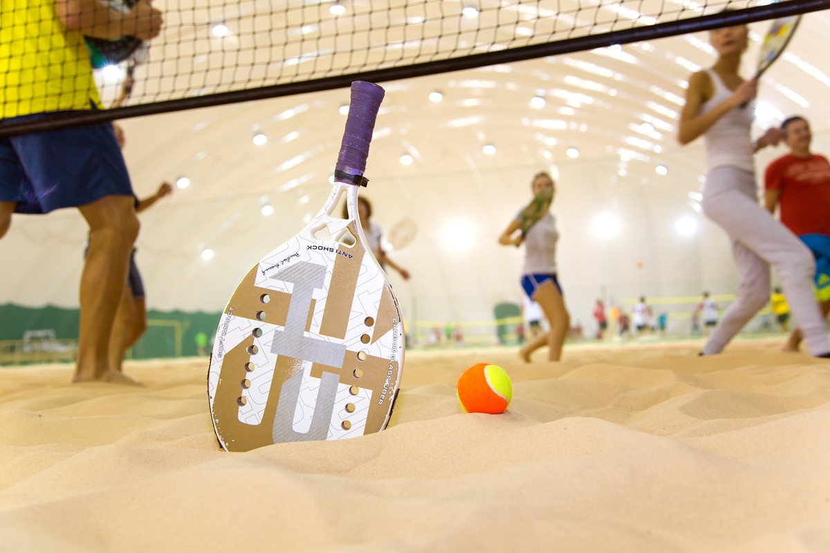 Beach tennis.