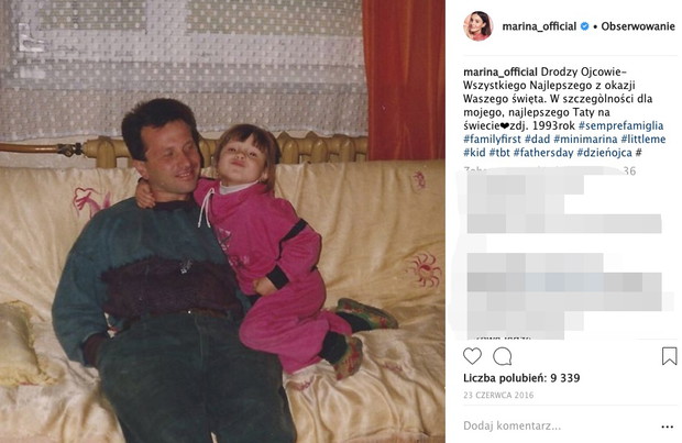 Marina Łuczenko z ojcem