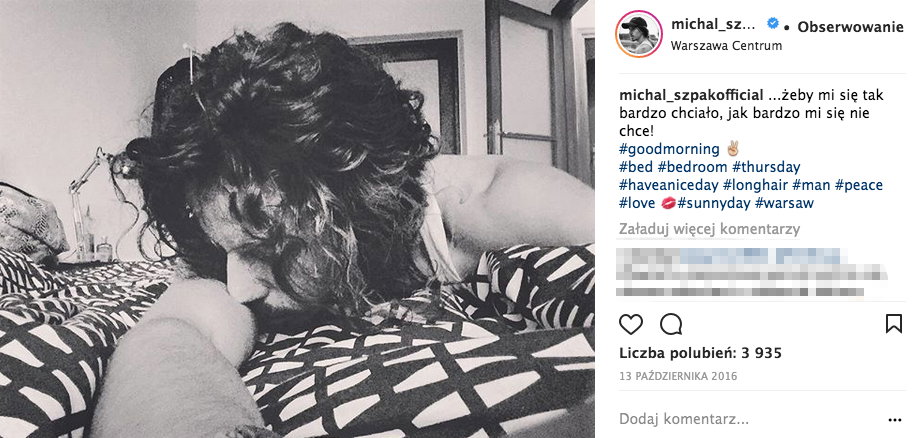 Jak mieszka Michał Szpak?