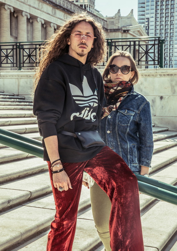Michał Szpak z siostrą Marleną