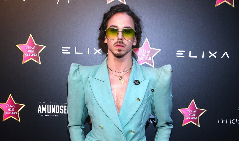 Michał Szpak na gali Plejady
