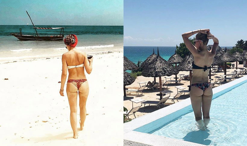 Honorata Witańska w bikini na Zanzibarze