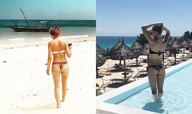 Honorata Witańska w bikini na Zanzibarze