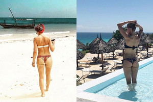 Honorata Witańska w bikini na Zanzibarze