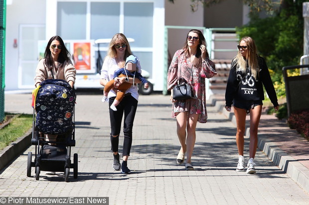 Maja Bereszyńska, partnerka Marcina Kamińskiego, Alaksendra Adamczyk, partnerka Dawida Kownackiego, partnerka Karola Linetty