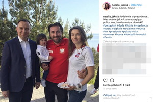 Andrzej Duda, Tomasz Hajto, Natalia Jakuła w Juracie