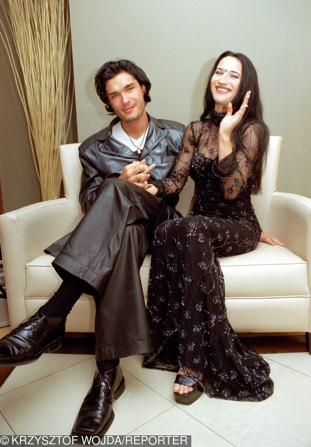 Justyna Steczkowska i Maciej Myszkowski w 2000 roku