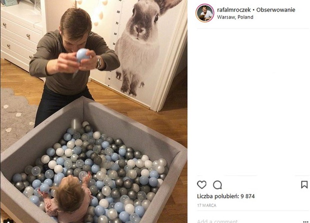 Rafał Mroczek z córką