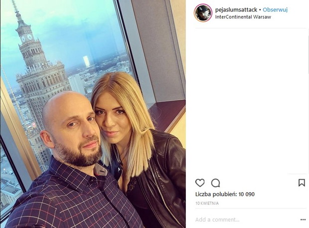 Peja z żoną Pauliną