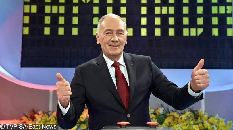 Karol Strasburger na planie Familiady