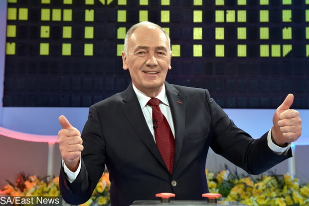 Karol Strasburger na planie Familiady