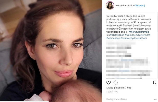 Weronika Rosati jest dumna ze swojej córki