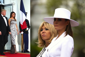 Melania Trump i Brigitte Macron