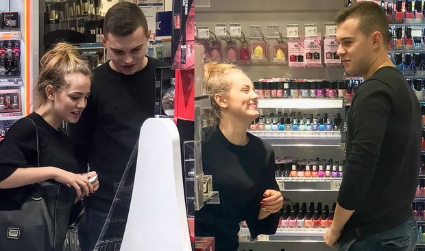 Adam Zdrójkowski i Wiktoria Gąsiewska na zakupach
