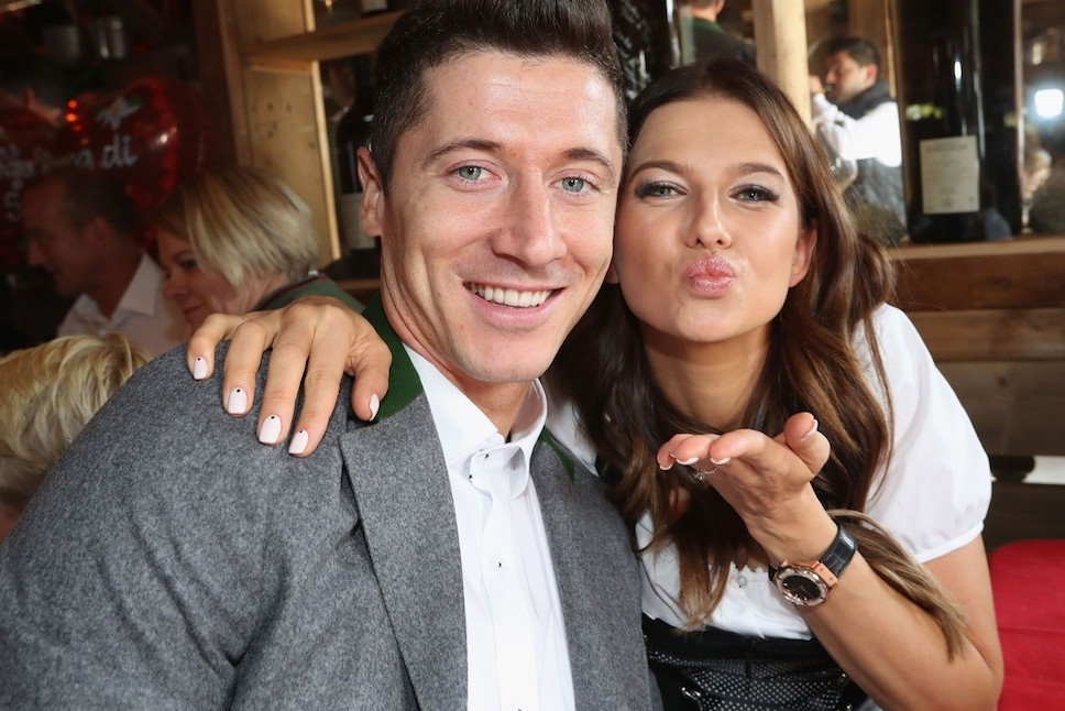 Anna Lewandowska i Robert Lewandowski na Oktoberfest 2017