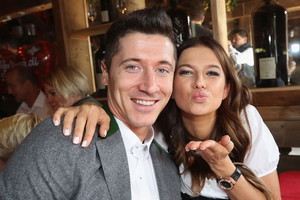 Anna Lewandowska i Robert Lewandowski na Oktoberfest 2017