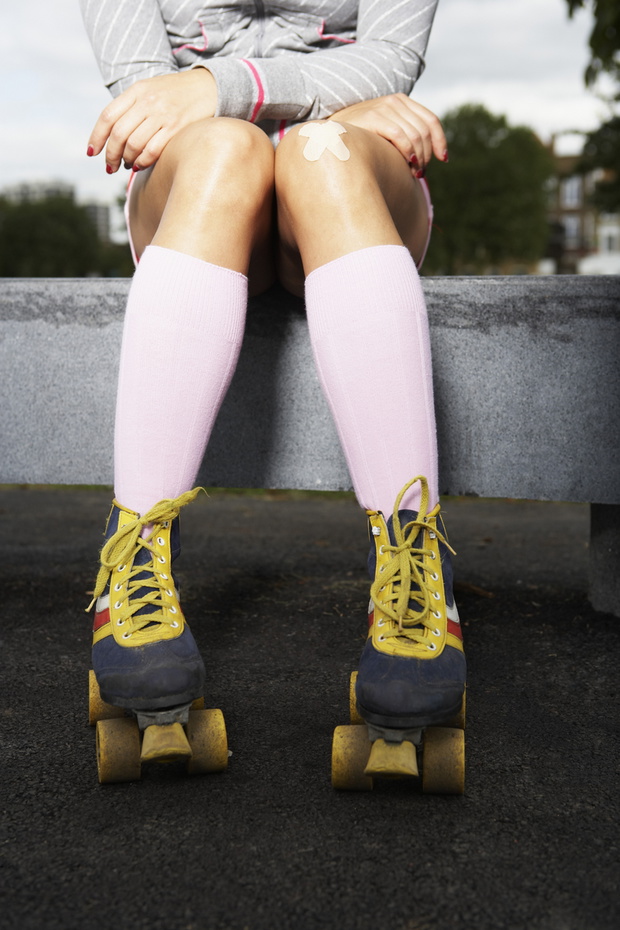 Injured Roller Skater