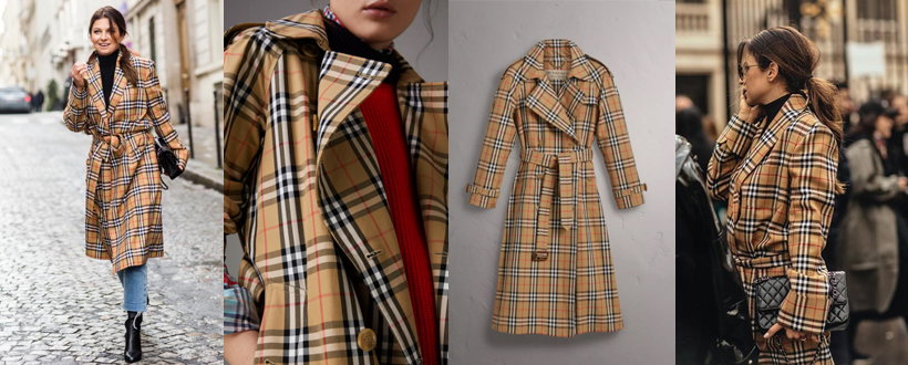 Anna Lewandowska w płaszczu Burberry