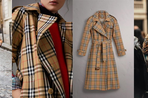 Anna Lewandowska w płaszczu Burberry