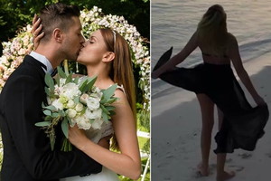 Dominika Gawęda i Maciej Szczepanik w podróży poślubnej