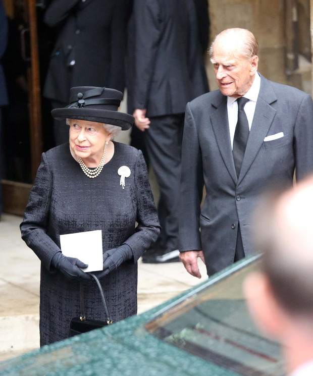 The Royals attend the funeral of the Countess Mountbatten of Burma