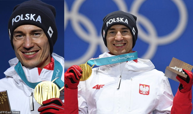 Kamil Stoch ze złotym medalem olimpijskim Pjongczang