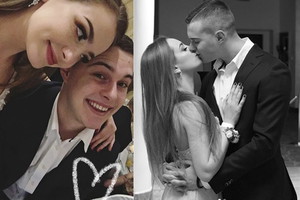 Wiktoria Gąsiewska i Adam Zdrójkowski pochwalili się zdjęciami ze studniówki. Suknia aktorki to jakiś OBŁĘD!