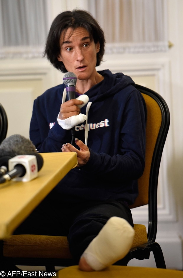 Konferencja prasowa Elisabeth Revol
