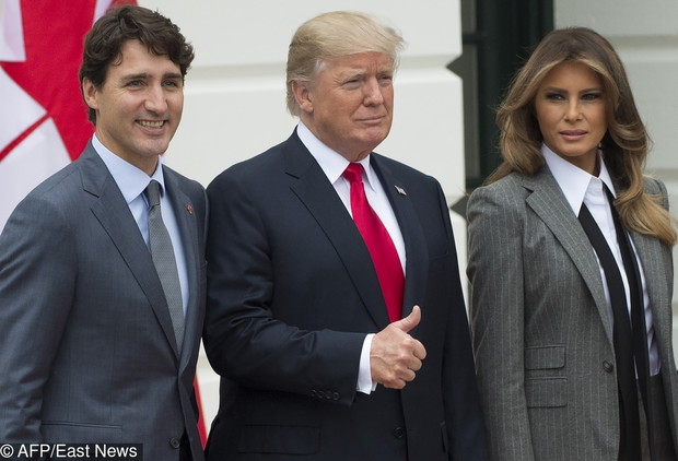 Melania Trump w garniturze
