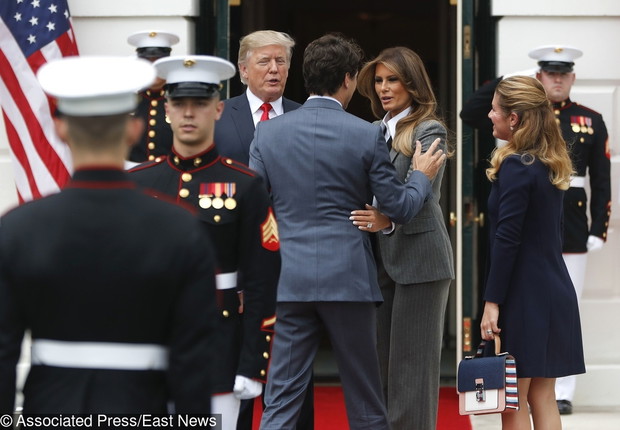 Melania Trump w garniturze