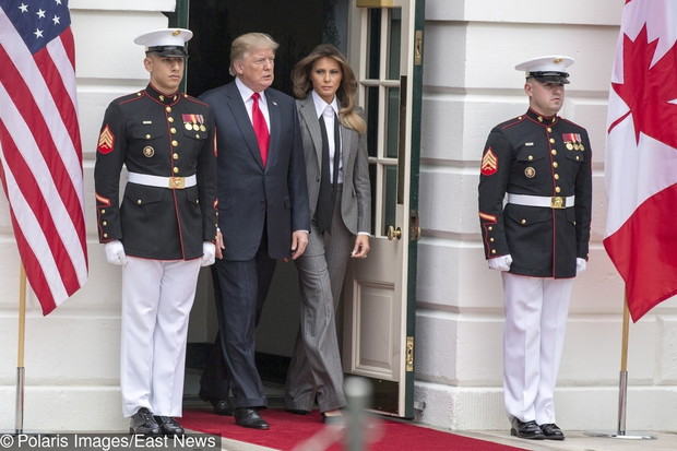 Melania Trump w garniturze