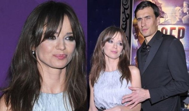 Anna Przybylska i Jarosław Bieniuk na premierze filmu Sęp