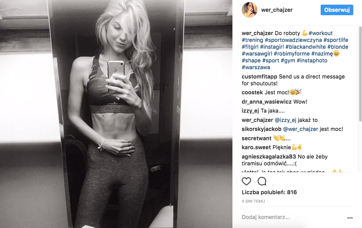 Weronika Chajzer, siostra Filipa Chajzera