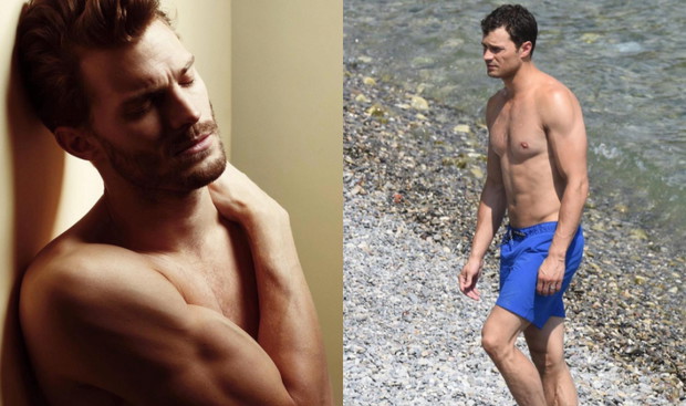 Jamie Dornan w obcisłych spodniach