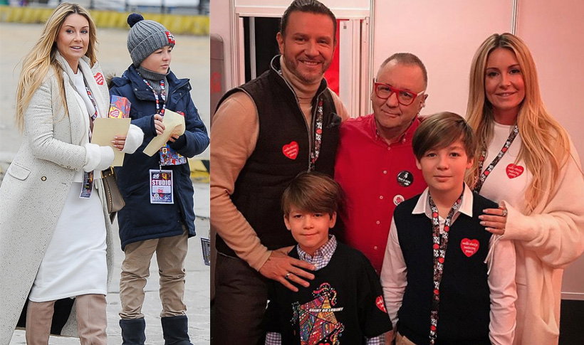 Małgorzata Rozenek, Radosław Majdan z dziećmi zbierają na WOŚP