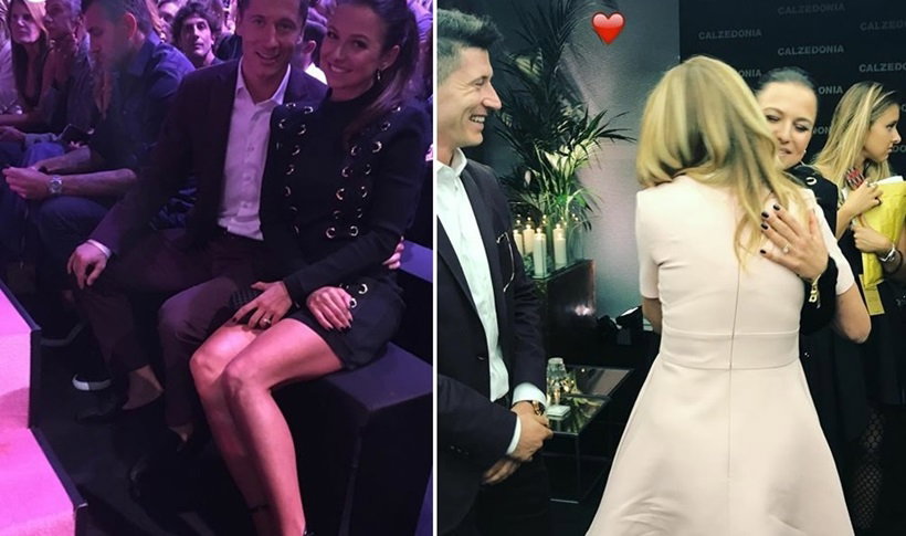Anna i Robert Lewandowscy w Weronie