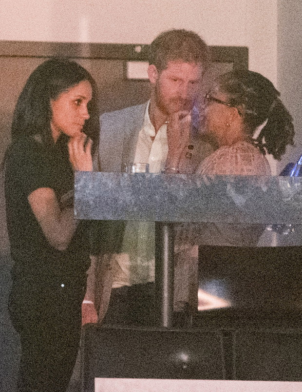 Prince Harry Watches The Closing Ceremony With Girlfriend Meghan Markle