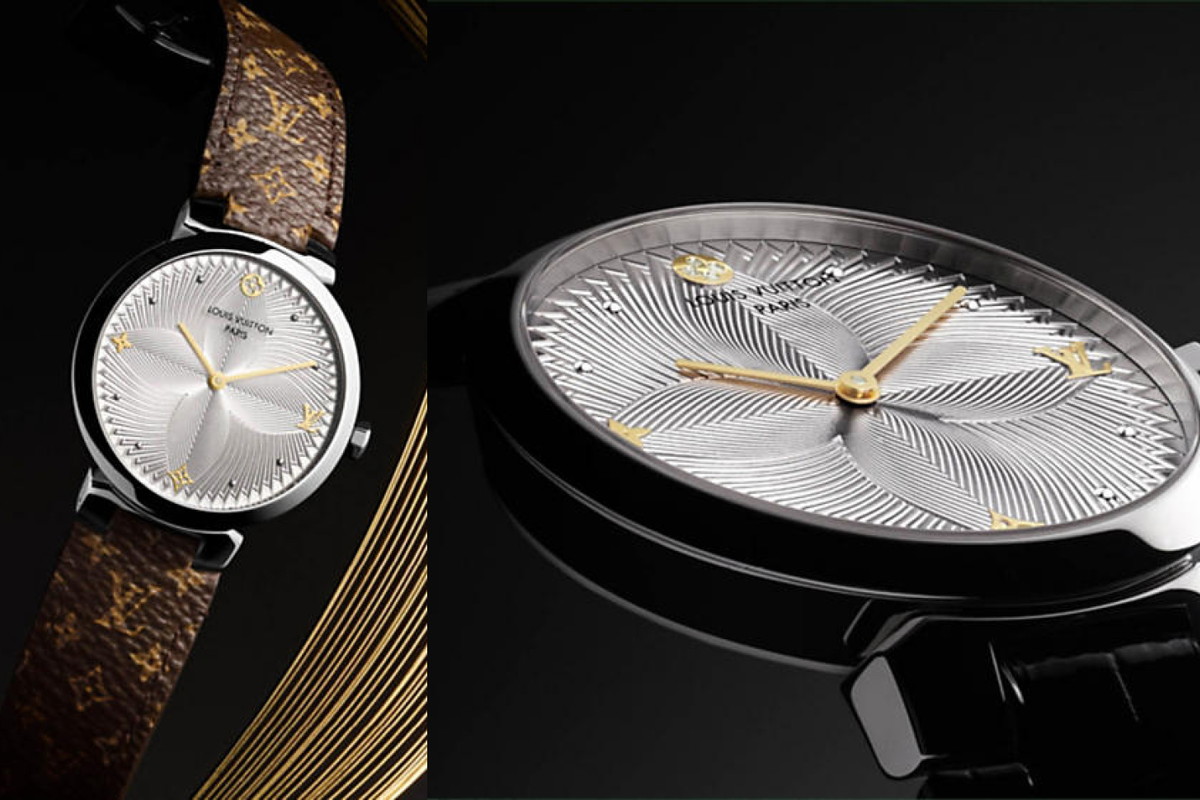 Zegarek Tambour Slim Metallic Flower, 10000 zł