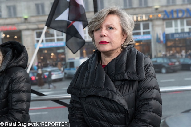Mi?dzynarodowy strajk kobiet w Warszawie